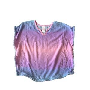 Cat & Jack Baby Girl Ombre Swim Cover-Up Rainbow - Size 12 months